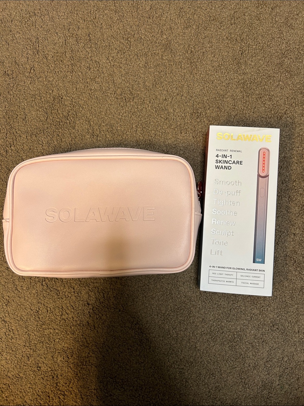 Solawave 4-in-1 Skincare Wand with Pink Travel Pouch